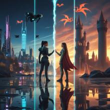 <p>   <a href="https://postimg.cc/HrdMXfBP" rel="nofollow">     <img src="https://i.postimg.cc/6pGhJKRw/Leonardo-Phoenix-10-A-mirrored-dualworld-fantasyscifi-scene-wi-0.jpg" border="0" alt="Leonardo-Phoenix-10-A-mirrored-dualworld-fantasyscifi-scene-wi-0" />   </a> </p>